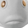 Figura Pez Cerámica 26Cm Blanco Arena y Dorado - Imagen 4