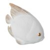 Figura Pez Cerámica 26Cm Blanco Arena y Dorado - Imagen 7