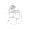 TABURETE BAJO RENZO BEIGE - Imagen 10