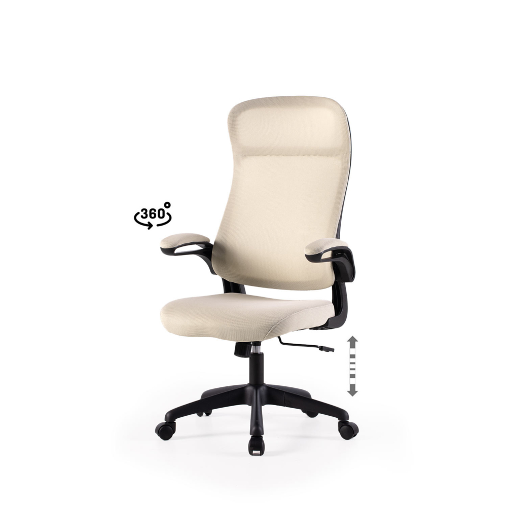SILLA OFICINA SORBONNE BEIGE - Imagen 1