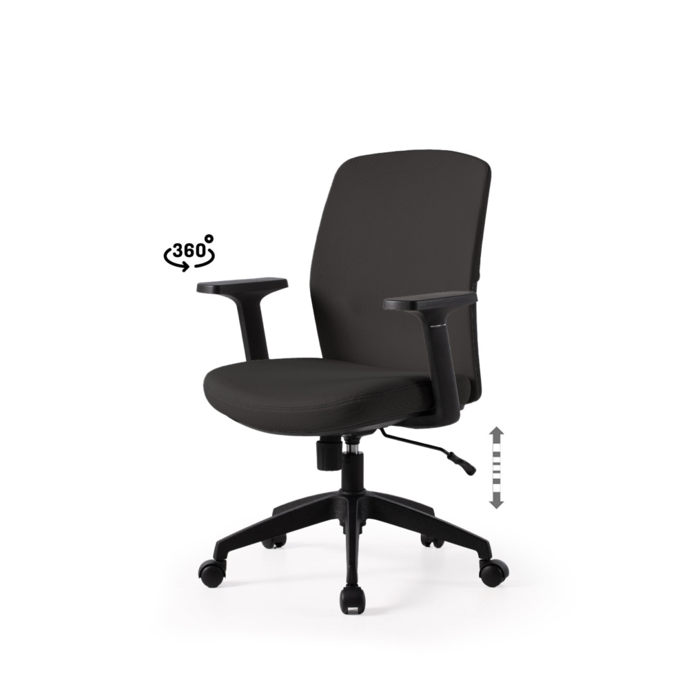 SILLA OFICINA MARYLAND NEGRO - Imagen 1