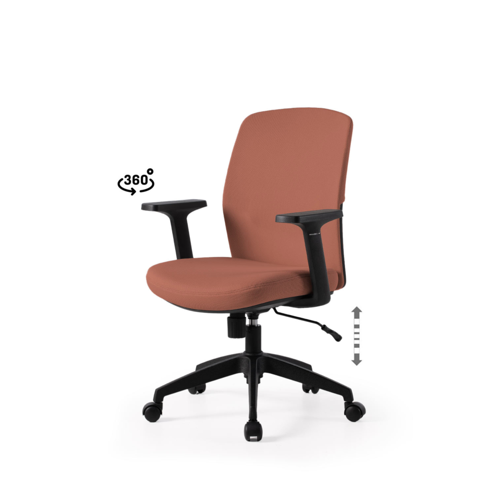 SILLA OFICINA MARYLAND TERRACOTA - Imagen 1