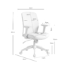 SILLA OFICINA MARYLAND TERRACOTA - Imagen 6