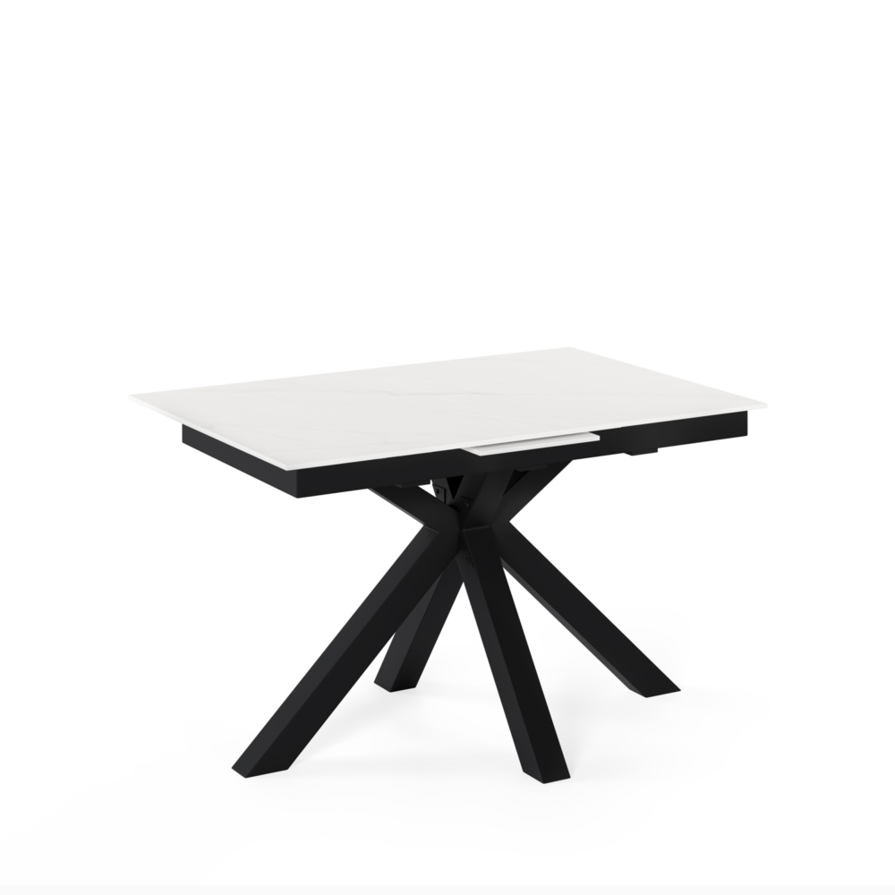 MESA EXT. LORI 140 BLANCO/NEGRO - Imagen 1