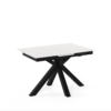 MESA EXT. LORI 140 BLANCO/NEGRO