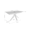 MESA EXT. LORI 140 GRIS/NEGRO - Imagen 9