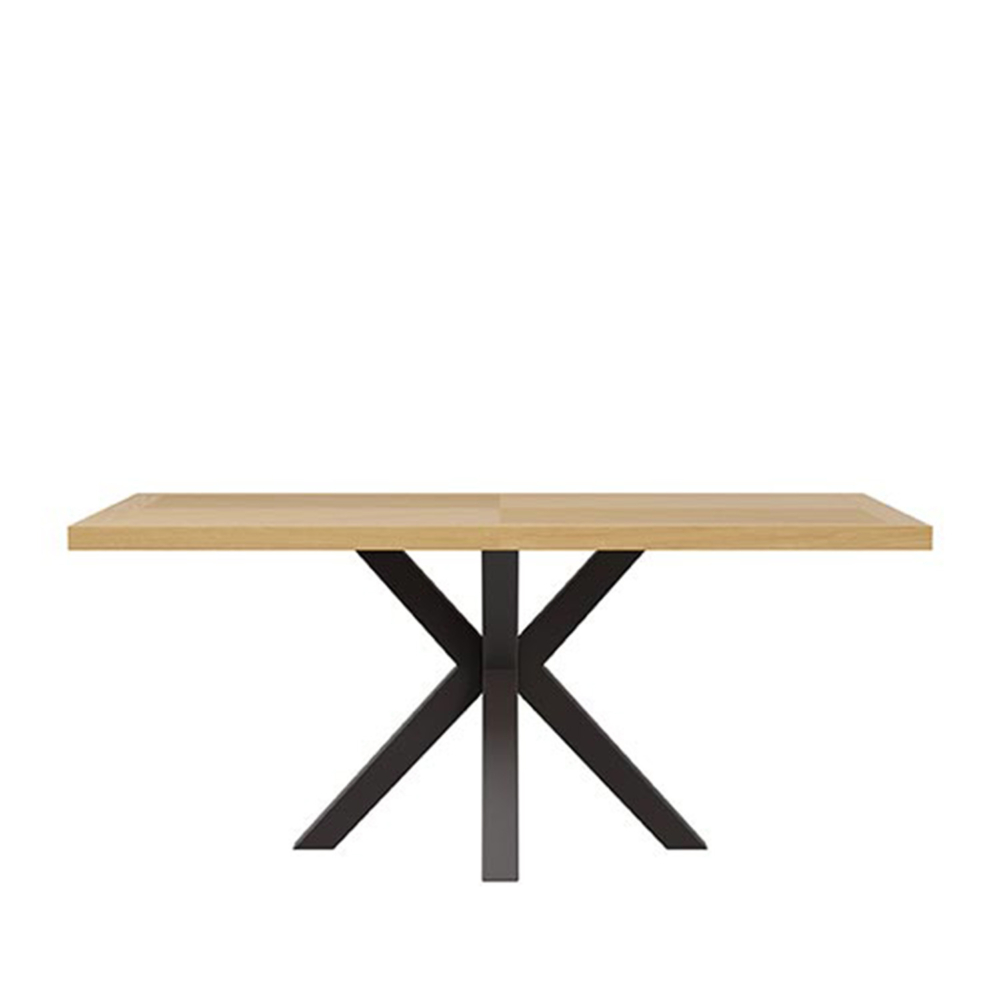 MESA FIJA ELAINE 160X90 ROBLE/NEGRO - Imagen 2