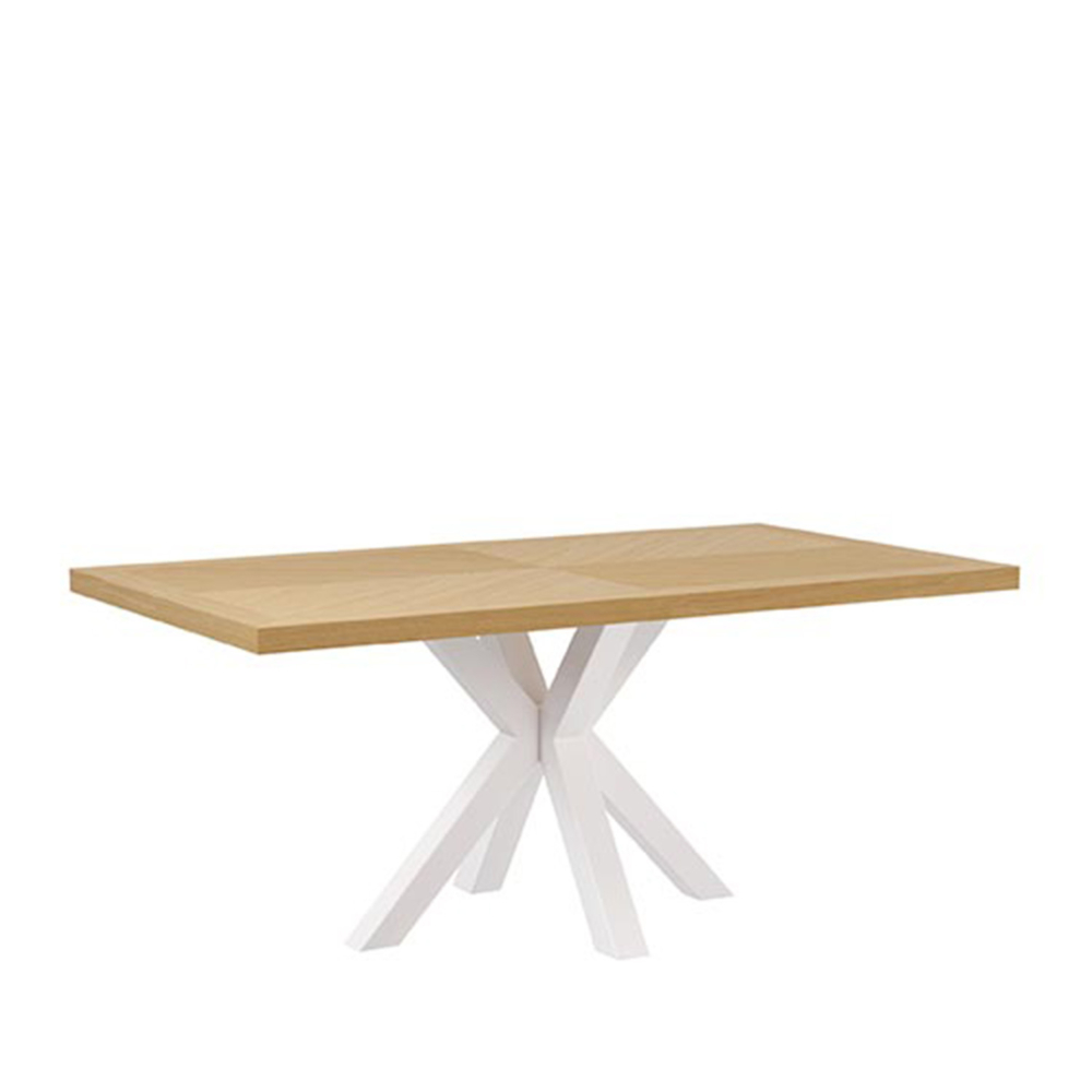 MESA FIJA ELAINE 160X90 ROBLE/BLANCO - Imagen 1