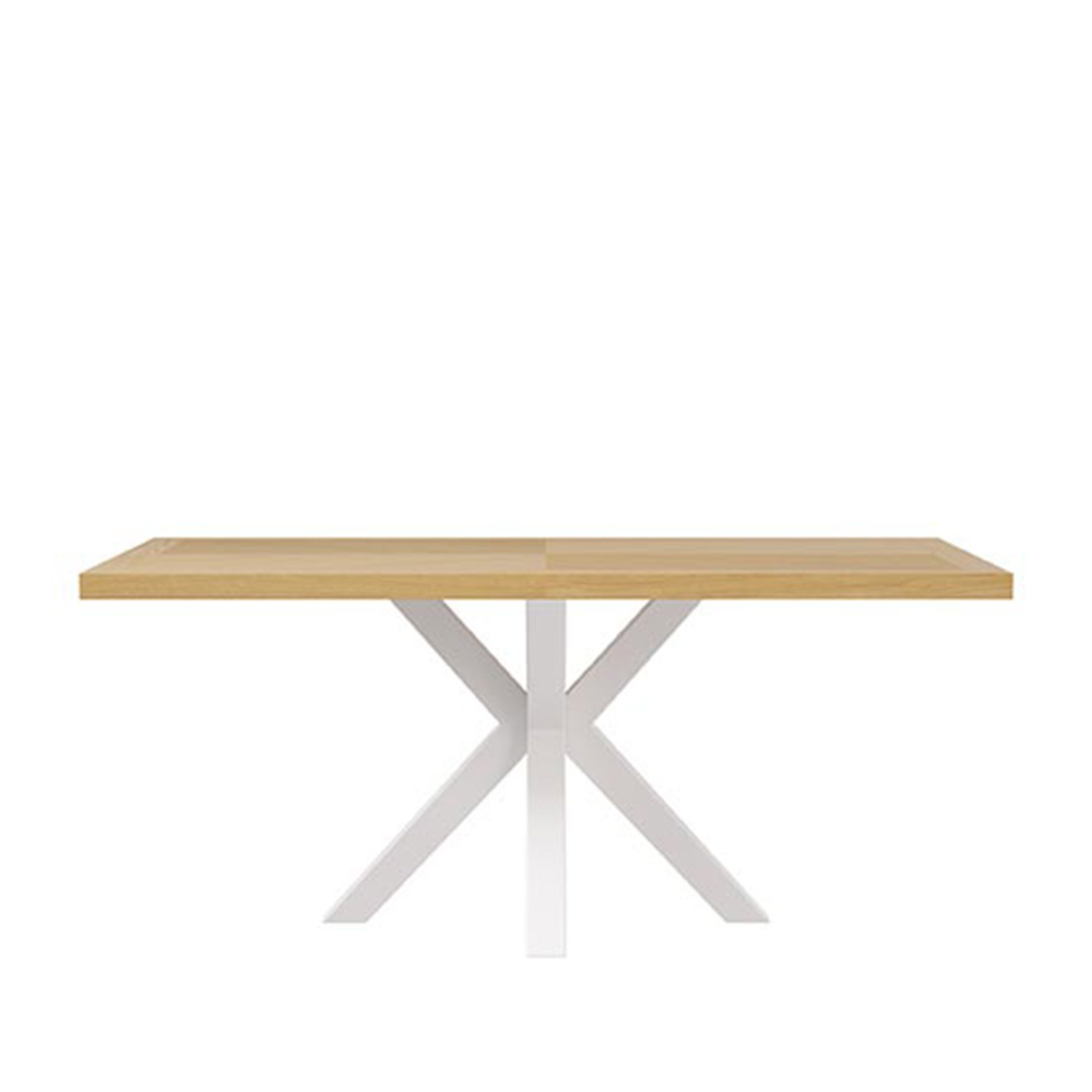 MESA FIJA ELAINE 160X90 ROBLE/BLANCO - Imagen 2