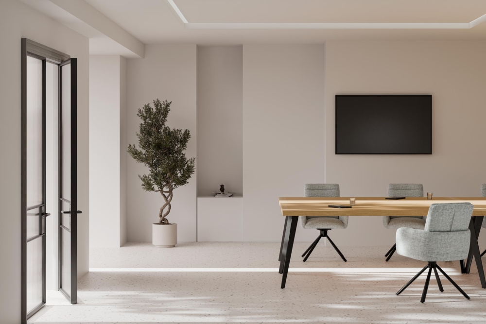 MESA FIJA RANDY 160X90 ROBLE/NEGRO - Imagen 1