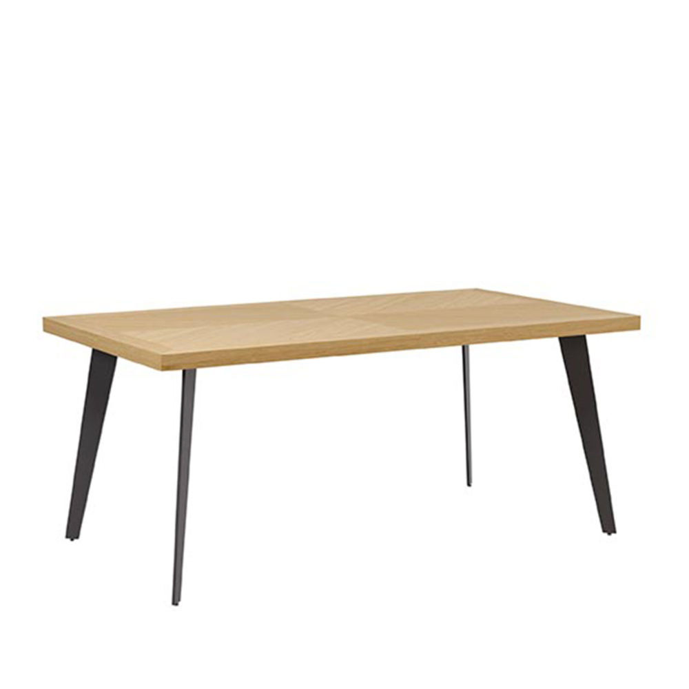MESA FIJA RANDY 160X90 ROBLE/NEGRO - Imagen 3