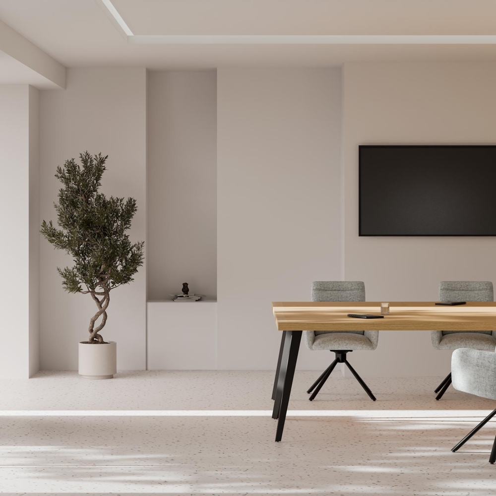 MESA FIJA RANDY 160X90 ROBLE/NEGRO - Imagen 5