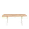 MESA FIJA CORINE 160 ROBLE/BLANCO 180 CM - Imagen 2