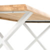 MESA FIJA CORINE 160 ROBLE/BLANCO 180 CM - Imagen 3