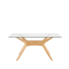 MESA FIJA DELLA 160 CRISTAL/ROBLE - Imagen 4