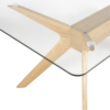 MESA FIJA DELLA 160 CRISTAL/ROBLE - Imagen 7