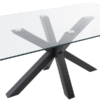 MESA FIJA DEMI 160 CRISTAL/NEGRO - Imagen 3