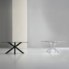 MESA FIJA DEMI 160 CRISTAL/NEGRO - Imagen 4