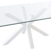 MESA FIJA DEMI 160 CRISTAL/BLANCO - Imagen 3