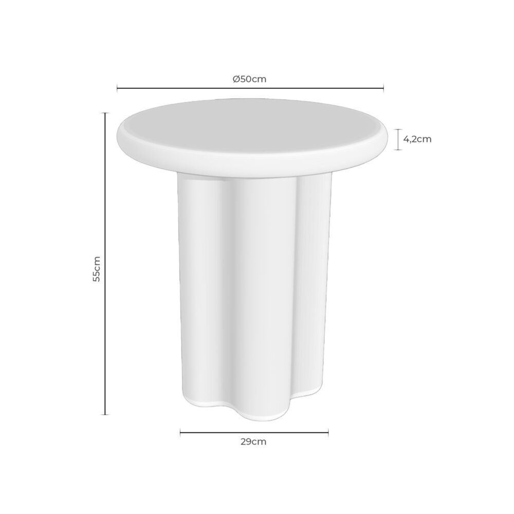 MESA AUXILIAR EMERIC TRAVERTINO - Imagen 8