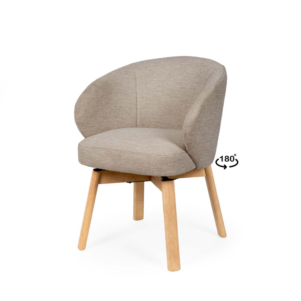 SILLA VIRGINIA TAUPE - Imagen 1