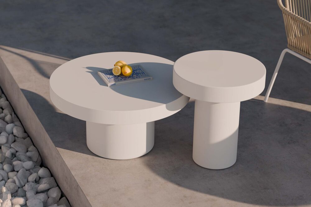 MESA AUXILIAR MIRKO BLANCO - Imagen 1