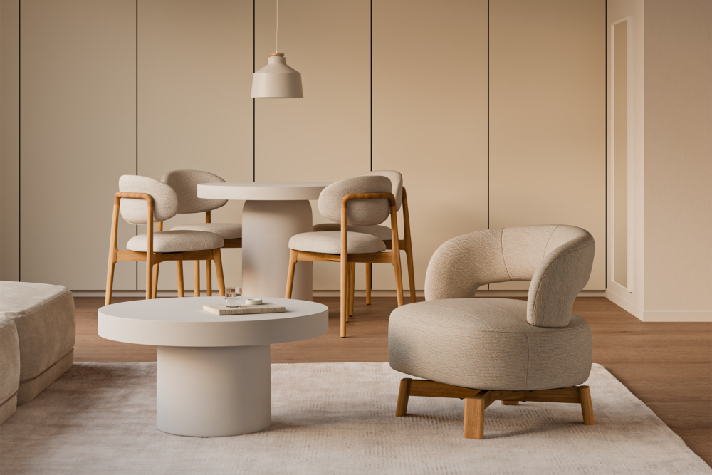 BUTACA BOGOTA BEIGE - Imagen 1