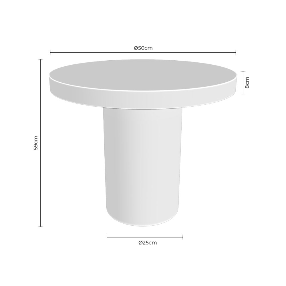 MESA AUXILIAR MIRKO BLANCO - Imagen 7