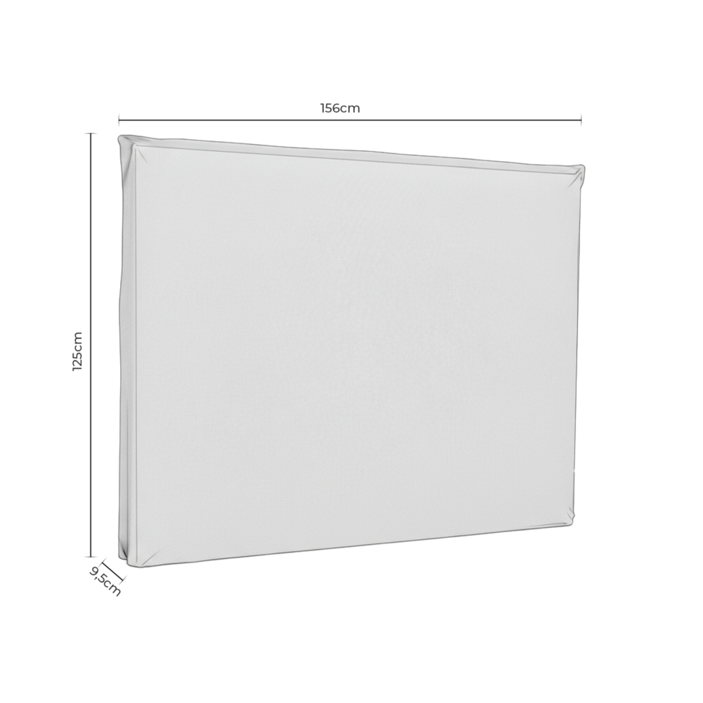 CABEZAL ABREGO 180 CM /140 GRIS CLARO - Imagen 6