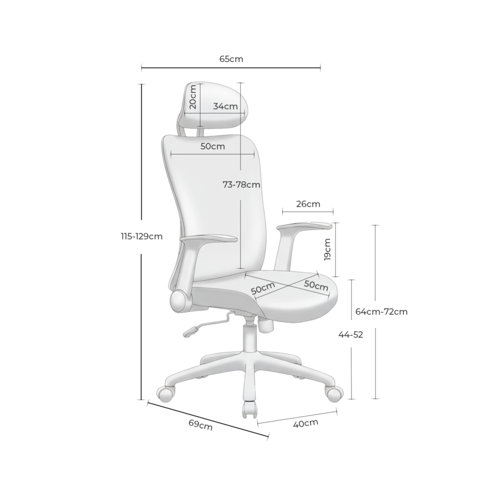 SILLA OFICINA MONTREAL NEGRO - Imagen 6