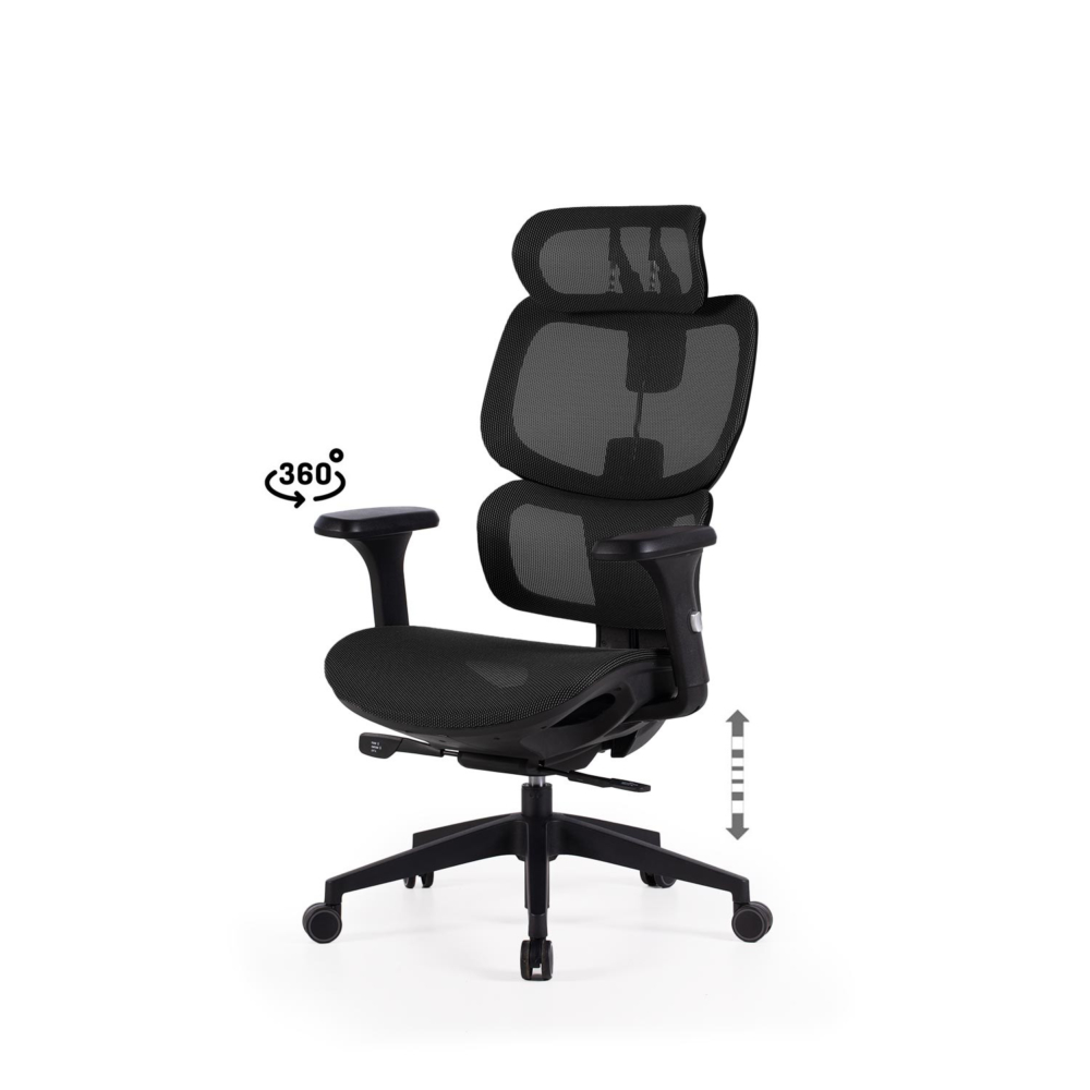 SILLA OFICINA TORONTO NEGRO/NEGRO - Imagen 1