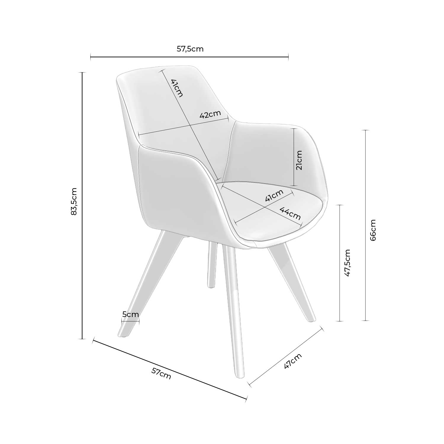 DriveViewer SILLA SHARON TAUPE - Imagen 9