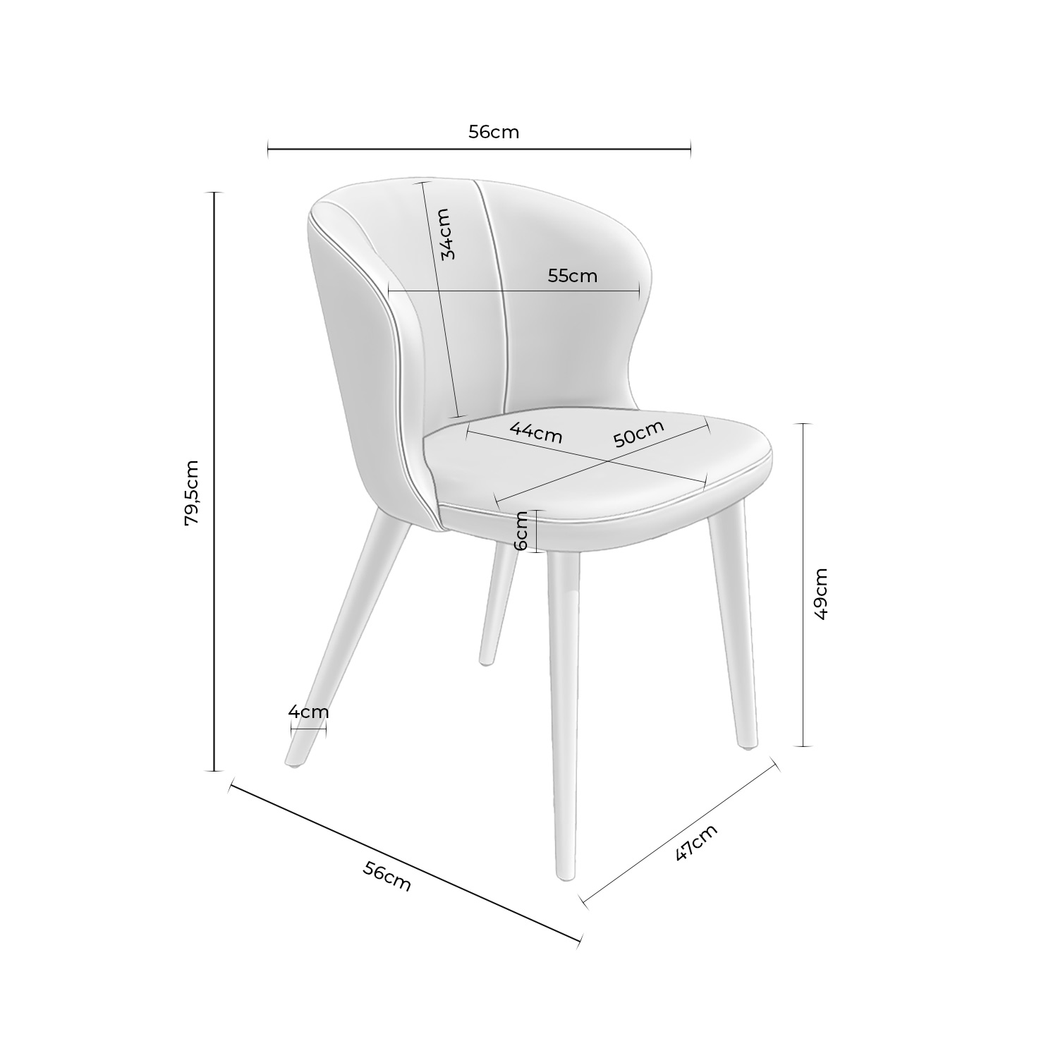 DriveViewer SILLA TANYA GRIS - Imagen 8