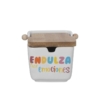 Azucarero Cerámica C y Tapa Madera (Endulza Tus Emociones) 8 y 5Cm - Imagen 2