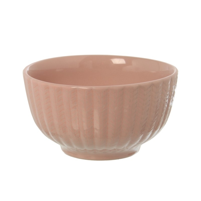 Cuenco Ceramica Rosa Øsup. y 5Cm-500Ml