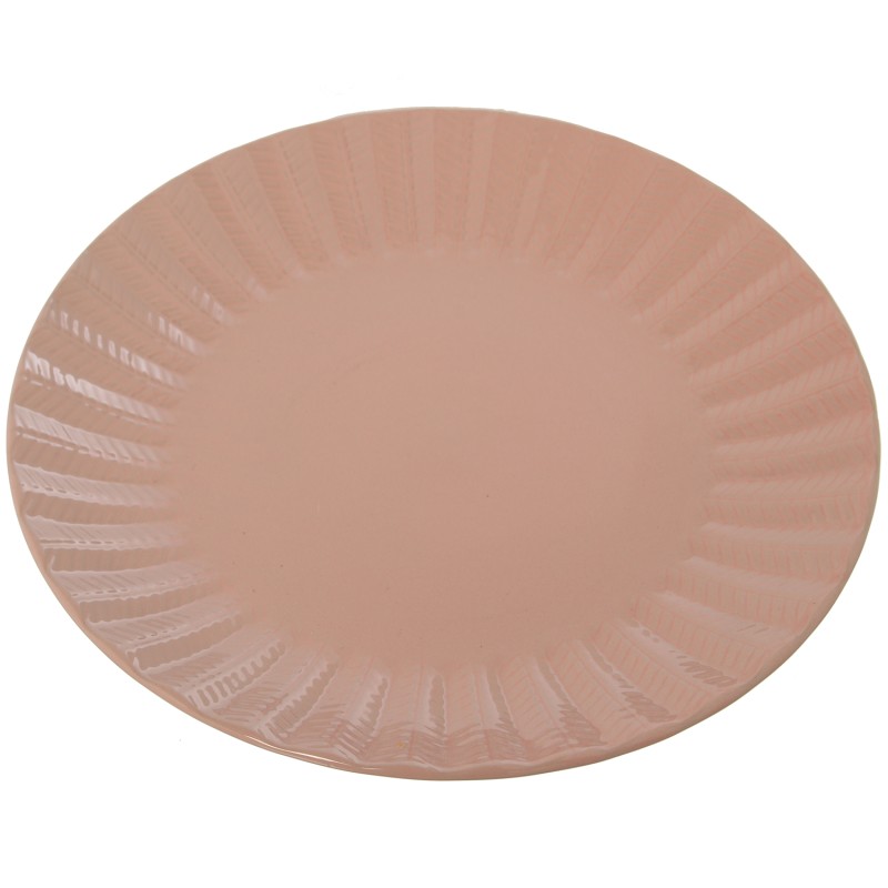 07320 Plato Llano Ceramica Rosa y 8Cm - Imagen 1