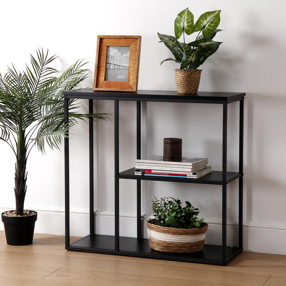 CONSOLA METAL NEGRO 80x75 - Imagen 2