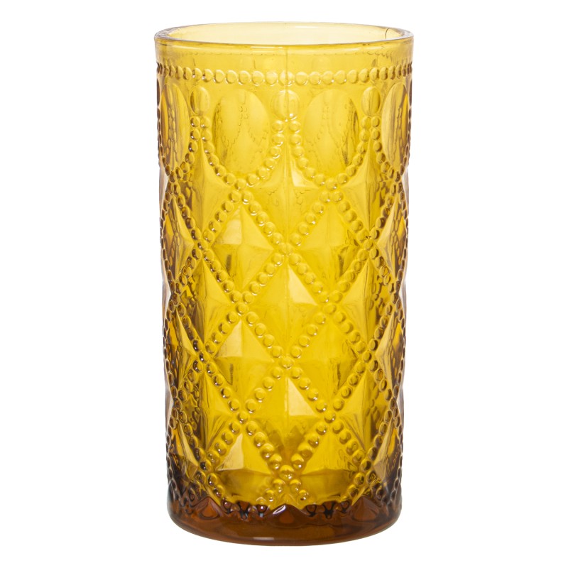 15018 Vaso Alto Cristal Mostaza 400Ml Ø7 y Apto Lavavajillas - Imagen 1
