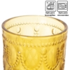 Vaso Alto Cristal Mostaza 400Ml Ø7 y Apto Lavavajillas - Imagen 2