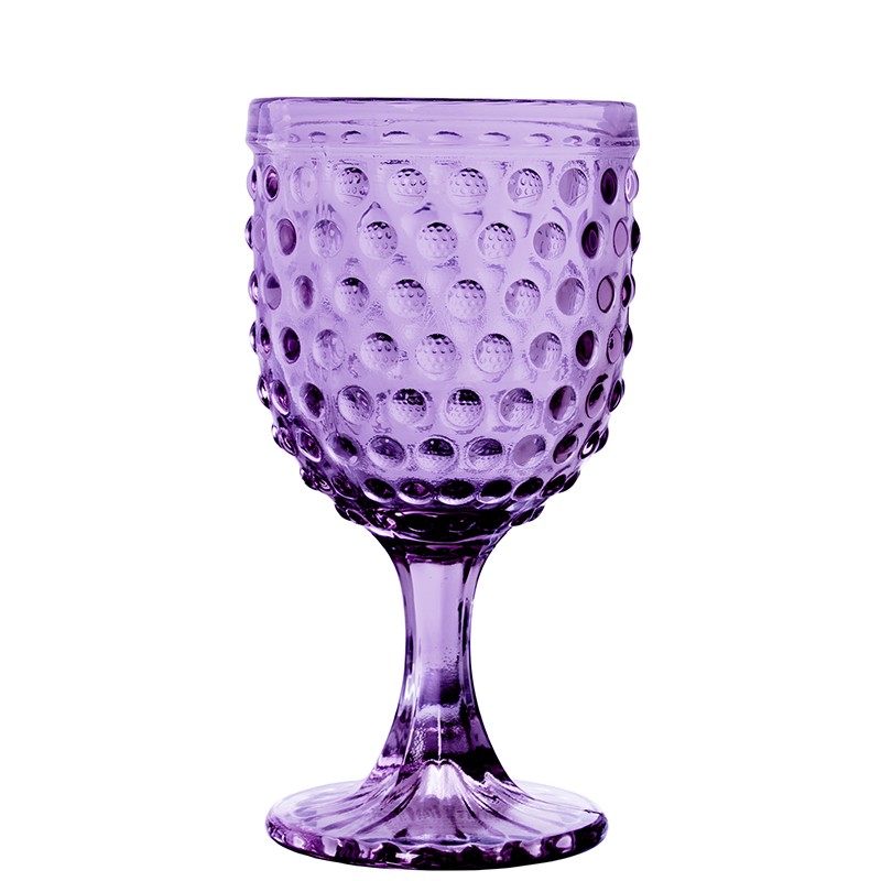 15165 Copa Cristal Violeta 270Ml Deco. Esferas y 5Cm y Apto Lavavajillas - Imagen 1