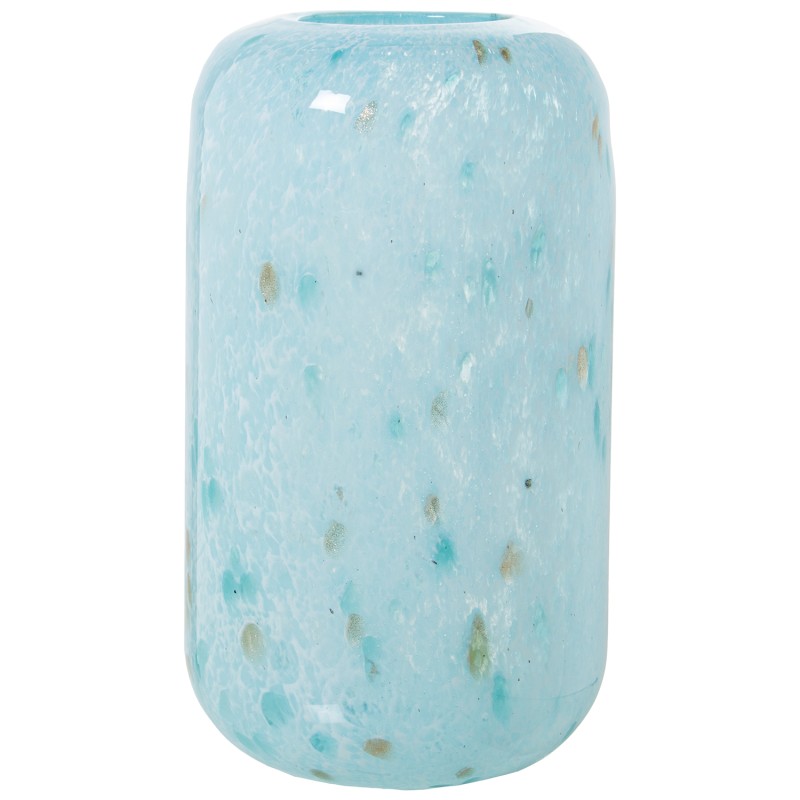 20137 Jarrón Cristal Celeste Moteado - Imagen 1