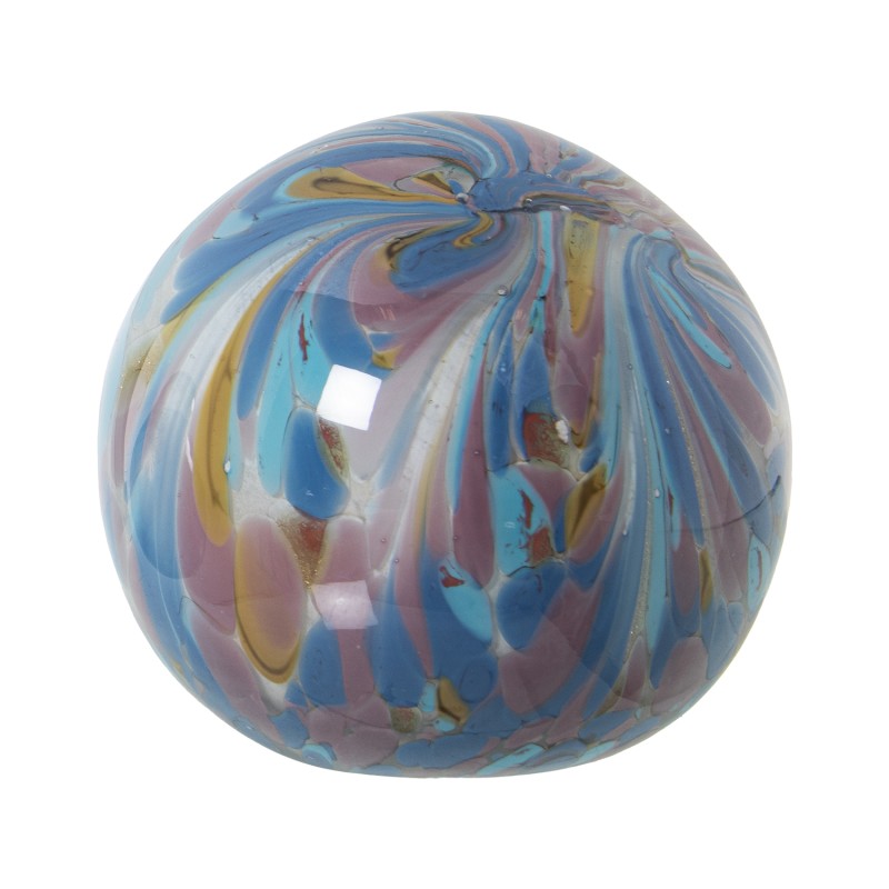 20174 Bola Cristal Blanco y Azul Ø10Cm - Imagen 1
