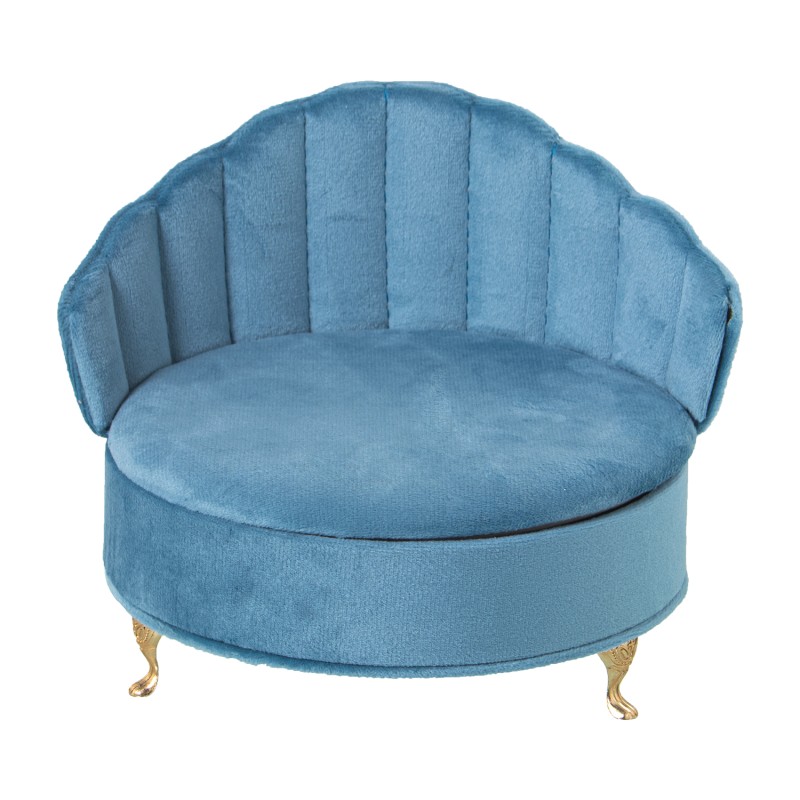25055 Sillón Joyero Terciopelo Azul - Imagen 1