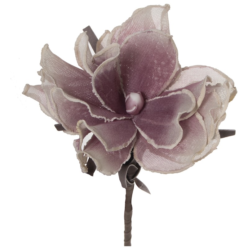 27862 Flor Rosa 88 Cm y Poliester y Goma Eva y Papel Flor:ø22Cm Alt - Imagen 1