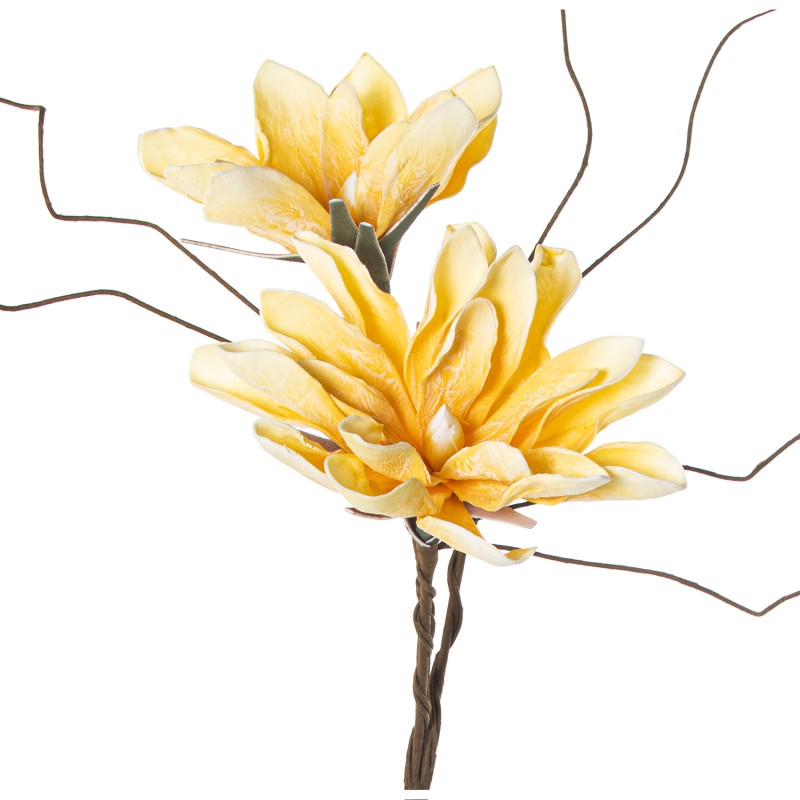 27902 Rama C y 2 Flores Amarillas 95Cm Goma Eva y Papel 95Cm - Imagen 1