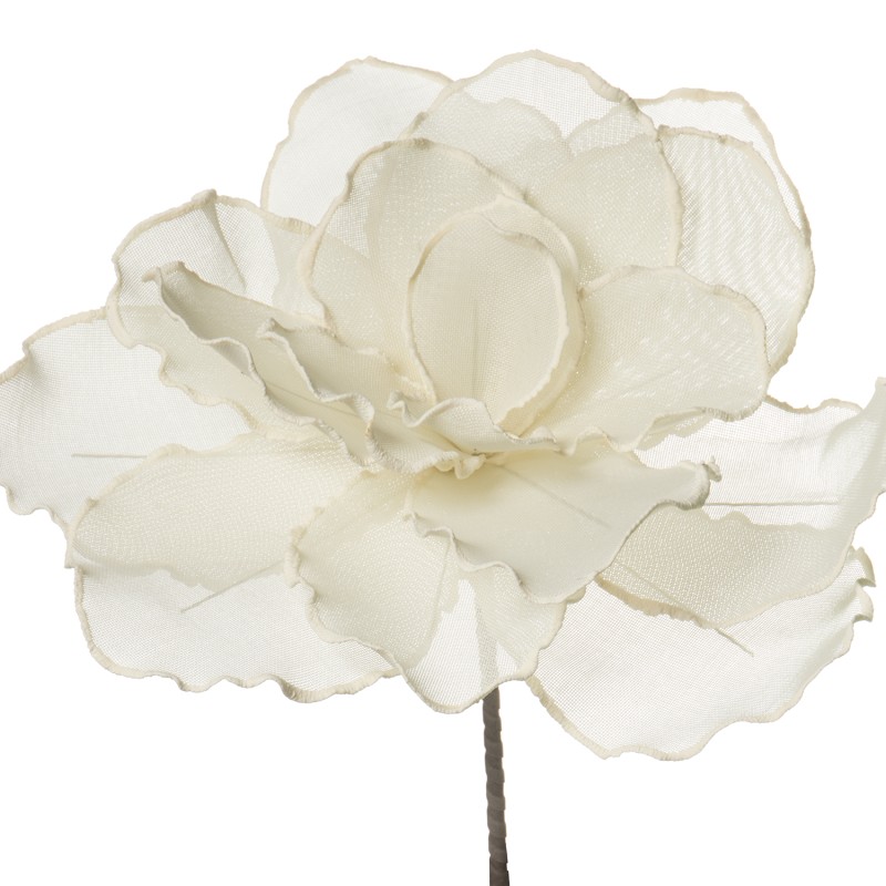 27918 Flor Artificial 100 Cm Blanco y Poliester y Eva y Papel y Material:arpillera - Imagen 1