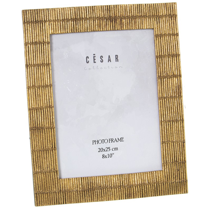 39190 Portafoto Resina Dorado Ext: y - Imagen 1