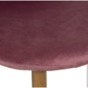 Silla Terciopelo Rosa Patas Metal Imitación Madera-Alt.asiento:47Cm - Imagen 5
