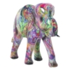 Figura Resina Elefante Decorado Grafiti - Imagen 2