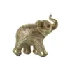 Figura Resina Elefante Dorado